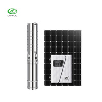 Pompe à eau solaire 10 CV hybride AC/DC à haute pression pour pompe submersible solaire