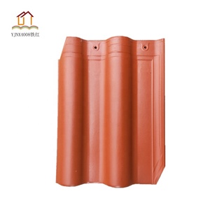 Jinglong ceramic roof tile high quality roof building material 300 * 400 glazed clay roof tile