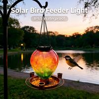 Lanterne solaire LED d'extérieur en forme de petit montgolfière, décoration de jardin, ambiance de Noël contrastante