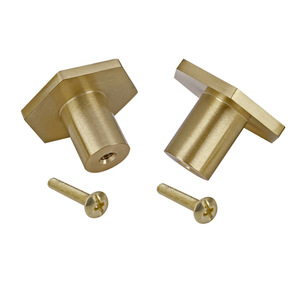 Furniture Handle Octagonal Brass 30x21 Minimalist Drawer <b>Knob</b> Durable Hardware - Product Image 2