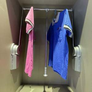 Système de levage de garde-robe/lève-vêtements/lève-armoire robuste à montage latéral, à fermeture douce et à <span class=keywords><strong>angle</strong></span> réglable - Product Image 4