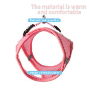 애완 동물 용품 스텝 인 에어 개 조끼 작은 개와 고양이를 위한 전천후 메쉬 하네스 핑크 녹색 사용자 정의 색상 XXX-작은 가슴 - Product Image 5