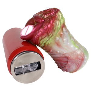 Masturbador de Silicona con Forma de Perro, Simulación de Fantasía, Doble Túnel, Copa con Vagina 3D y Clítoris, Juguete Sexual, Vagina de Bolsillo Alienígena - Product Image 5
