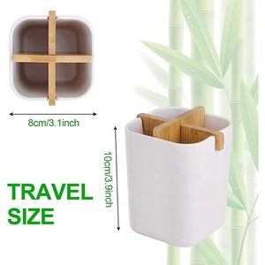 Organizador de Cocina Biodegradable de Bambú al por Mayor con Separador de Bambú para Baño <span class=keywords><strong>y</strong></span> Oficina - Product Image 3