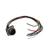 Connecteur d'aviation circulaire mâle-femelle 12 broches FQ18, étanche IP67, à verrouillage par baïonnette, plaqué or, pour l'automatisation industrielle