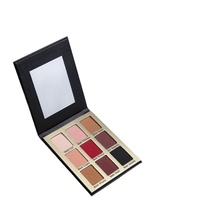 Emballage de palette d'ombres à paupières de maquillage en vrac cosmétique de beauté vide personnalisé papier d'art de mode avec gaufrage de marque privée