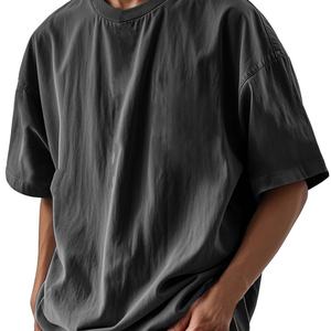 Camiseta de Alta Calidad 100% Algodón para Hombre, Impresión de Logotipo Personalizado, Diseño Holgado Liso con Pesos que Van Desde 260g a 280g - Product Image 5