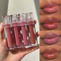 Gloss à lèvres teinté pour maquillage des lèvres, marque privée, fini brillant, 18 nuances de couleurs, rouge à lèvres, waterproof, gloss