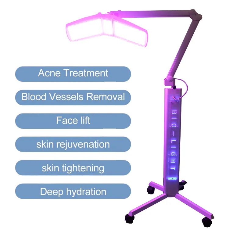7 रंग पूर्ण शरीर पेशेवर फोटॉन जैव अवरक्त प्रकाश चिकित्सा ब्यूटी थेरेपी पीडीटी प्रकाश मशीन का नेतृत्व किया