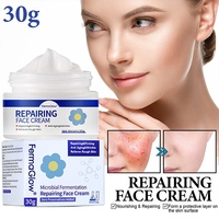 Crème Visage Liftante et Raffermissante aux Peptides de Champignons Fermentés, PDRN et ADN de Saumon pour Peaux Sensibles, Soutien de la Barrière Cutanée et Réparation des Cicatrices d'Acné