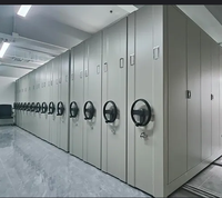 Étagères mobiles en acier pour archives scolaires modernes, grande capacité de stockage, compacteur métallique mobile, armoire de classement écologique et durable