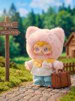 Kongjin Three Little Fluffies Samuels Joyful Kitty House Blind Box Plush Doll Figurine Cute Pendant Birthday Gift