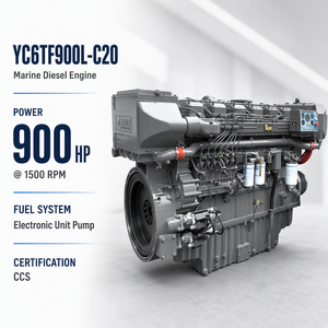 <span class=keywords><strong>Moteur</strong></span> diesel marin hors-bord Yuchai YC6TF900L-C20 neuf, 900 ch, 4 temps, 6 cylindres, 660 kW, refroidissement par eau, pour <span class=keywords><strong>bateau</strong></span> de pêche - Product Image 1