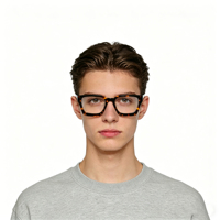 Montures de lunettes à la mode coréenne européenne américaine à la mode rétro Lunettes optiques à monture épaisse à grande plaque