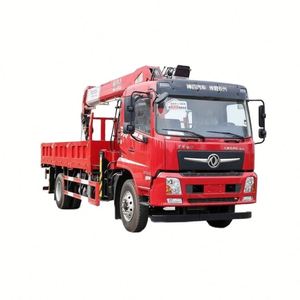 Camion grue Dongfeng D3V 4*2 avec grue à flèche droite Changxing de 10 tonnes, capacité de levage élevée, camion de transport - Product Image 1