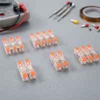 Connecteurs rapides JUNPAI 8P 12V en laiton pour applications électriques, 4 entrées/4 bornes
