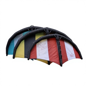 Voile gonflable en V pour planche à voile, SUP et kitesurf, jaune + noir, édition personnalisée, équipement aquatique pour loisirs - Product Image 6
