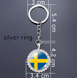 Novo Lançamento: Chaveiro Bandeira do Kuwait com Strass, Acessório para Bolsa, Pingente com Detalhes em Vidro, Chaveiro Personalizado com Todas as Bandeiras Nacionais - Product Image 4