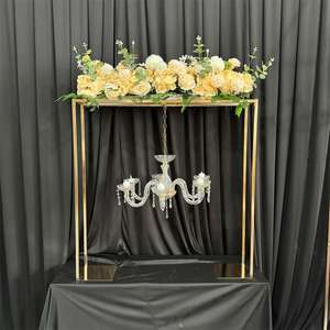 LANJO Adjustable Long Table Crosser Horizontal Bridget Floral Balloon Stand Over The Table <b>Frame</b> for <b>wedding</b> events - Product Image 4