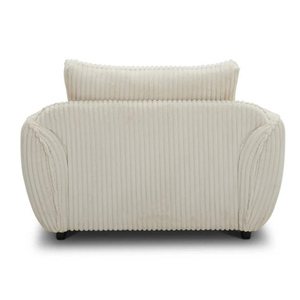 Sillón Moderno para Sala de Estar, Sillón de <span class=keywords><strong>Pana</strong></span> Crema, Sillón de Descanso. - Product Image 6