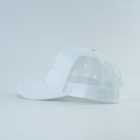 Casquettes de sport en mousse avec logo imprimé en 3D personnalisé, 5 panneaux, style visière incurvée, casquettes de sport d'extérieur