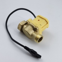 Sensor de Flujo de Agua de Latón Ajustable para Alta Temperatura, Interruptor de 1/2" con Rosca, Bomba de Circulación de Agua con Arranque y Parada Automática