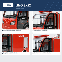 Truk Pemadam Kebakaran Listrik untuk Siaga di Dermaga Tongkang, Baterai 60V 70Ah, Ban Radial Tubeless 165R13, Motor dan Pengontrol 4000W