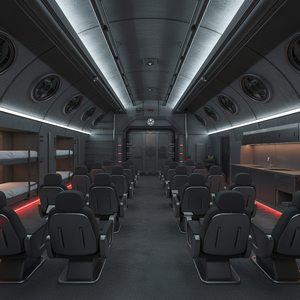 Casa contenedor rectangular de estructura de acero para oficina subterránea con capacidad para 100 personas con búnker incorporado - Product Image 1