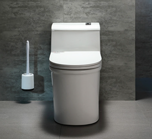 โถสุขภัณฑ์เซรามิกสีขาวแบบสองชิ้น ระบบกดน้ำสองปุ่ม - Product Image 2