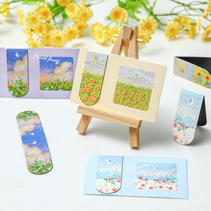 New Style Custom logo Magnetic Bookmarks
