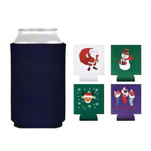 Porte-canette isotherme classique en néoprène 12 oz personnalisé en couleur avec logo pour bière et boissons, par sublimation - Product Image 2