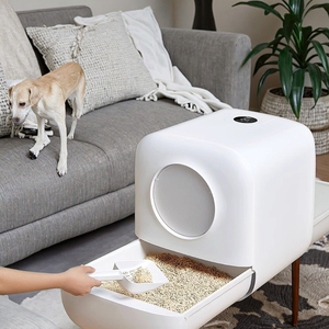 OEM <strong>Best</strong>-<strong>Selling</strong> Fully Enclosed Smart Automatic Self-Cleaning Eco-Friendly Modern Cat Litter Box for Cats <strong>Dogs</strong> 90L ABS Bathroom - Product Image 1