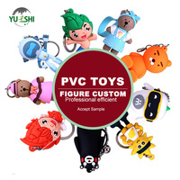 Muñecos de acción personalizados de resina, juguetes de PVC blando, figuras de vinilo coleccionables con llavero de dibujos animados, caja sorpresa.