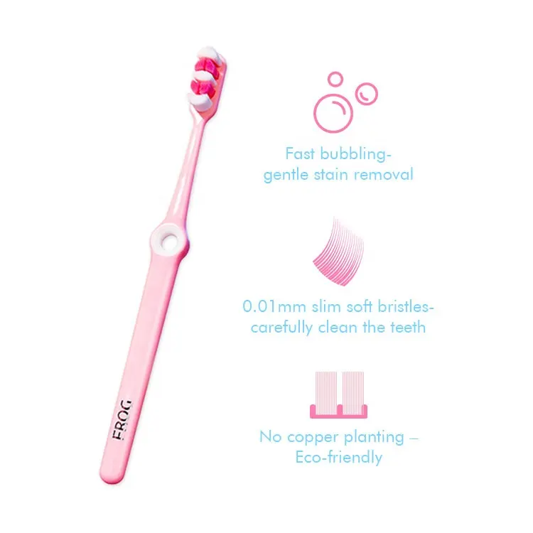 FROG Factory Price Toothbrush Manufacturer Adult Travel Tooth Brush interdental cleaners orthodontic toothbrush