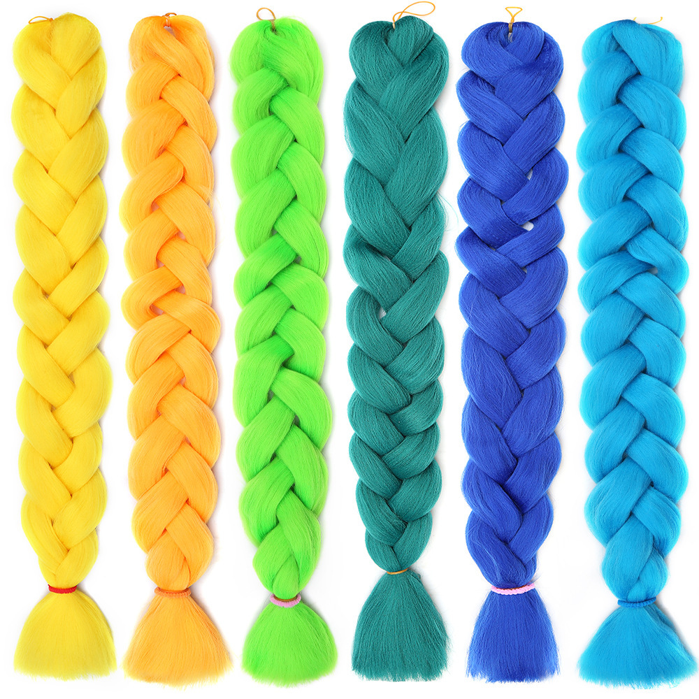 KAMA High Temperature Fiber Straight Crochet Twist Braiding Hair 82 Inches 41 Inches Synthetic Braiding Hair Extension Jambo Detail Section 6