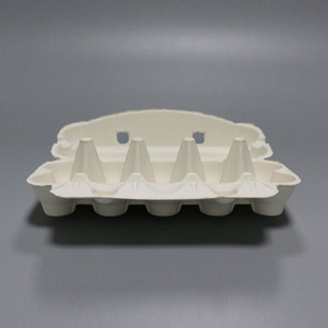 Soporte <span class=keywords><strong>de</strong></span> papel para cartón <span class=keywords><strong>de</strong></span> 10 huevos, pulpa <span class=keywords><strong>de</strong></span> papel prensado en seco blanco, pulpa <span class=keywords><strong>de</strong></span> caña <span class=keywords><strong>de</strong></span> azúcar moldeada, resistente a caídas, amortiguador, soporte para huevos, forro - Product Image 4