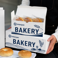 Ensemble de boîtes à donuts et desserts personnalisées, réutilisables et portables pour boulangerie, avec inserts et sacs de courses en papier – Emballage en gros