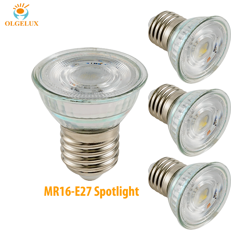 PAR16 LED 90LM/W E27 Cup 5W/7W AC110-240V Glass GU10 MR16 LED Spot Light Bulbs