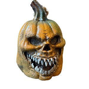 Décoration de citrouille d'Halloween maléfique en résine, faite à la main, pour intérieur et extérieur - Product Image 5