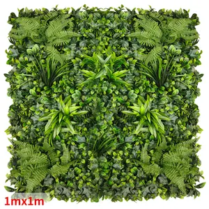 Artificial Lawn Outdoor Sun Protection Green Plant Wall Decoration Lawn Plastic Fake Flower Decoration Artificial Green Plant