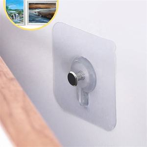 Pegamento de PVC fuerte <span class=keywords><strong>para</strong></span> pared de clavos, ganchos de pared sin costuras <span class=keywords><strong>para</strong></span> cocina, <span class=keywords><strong>baño</strong></span>, impermeable, duradero, transparente, Colgador de gancho de tornillo - Product Image 4