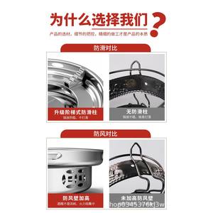 Estufa de Alcohol de Acero Inoxidable Yongkang, Resistente al Viento y sin Humo, para Uso en Interiores y Exteriores, Combustible Sólido QX-001 - Product Image 4