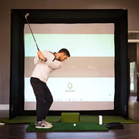 Cage de frappe de golf gonflable pour entraînement en extérieur, tente simulateur de golf gonflable