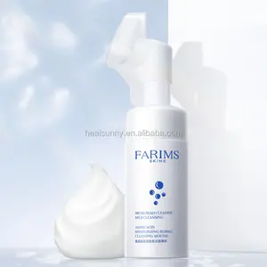 Wholesale Private Label OEM Facial Cleanser Make Up Remove Whitening Mousse Cleansing Foam Face Wash