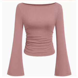 Nuova Tendenza Transfrontaliera: Abito Coreano con Spalline Sottili, Vestibilità Slim, Maniche Lunghe, Scollo Sexy a Barca, Casual da <span class=keywords><strong>Donna</strong></span> - Product Image 6