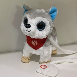 Elektrik yürüyüş peluş oyuncak köpek sibirya Husky Saint Bernard büyük gözlü köpek peluş oyuncaklar - Product Image 3
