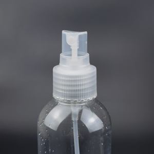 Bouteille en plastique transparente à épaules arrondies avec tête de pulvérisation blanche, logo personnalisé, vide, 100 ml, 200 ml, 300 ml - Product Image 4