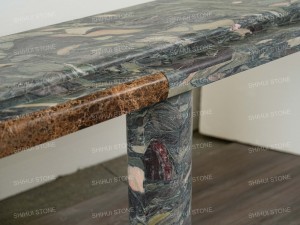 Table <span class=keywords><strong>console</strong></span> en marbre noir Marinace SH STONE, design luxueux, salon, marbre vert naturel, table <span class=keywords><strong>console</strong></span> d'entrée personnalisée - Product Image 5