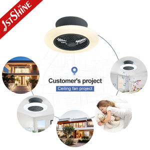 1stshine ventilateur de <span class=keywords><strong>plafond</strong></span> LED maison intelligente encastré 360 degrés alimentation par le vent télécommande ventilateur de <span class=keywords><strong>plafond</strong></span> avec lumière LED - Product Image 5