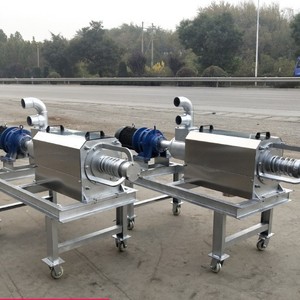 Presse à vis en acier inoxydable pour la déshydratation des boues, équipement pour engrais organiques, conception écologique - Product Image 1